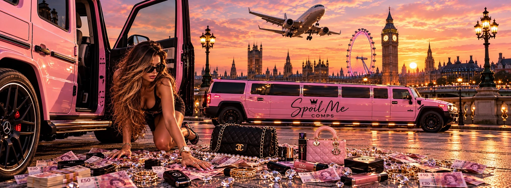 Spoil Me Comps luxury winners banner